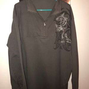Men’s 1/4 zip pullover. Crazy Shirts. 2xl